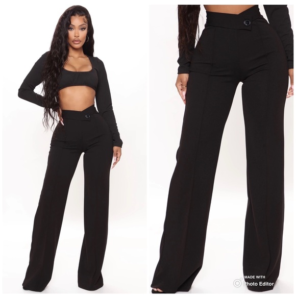 Fashion Nova Pants - NWOT Fashion Nova | Call It Even Wide Leg Dress Pants